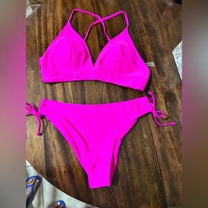SHEIN Vibrant Pink Bikini Set